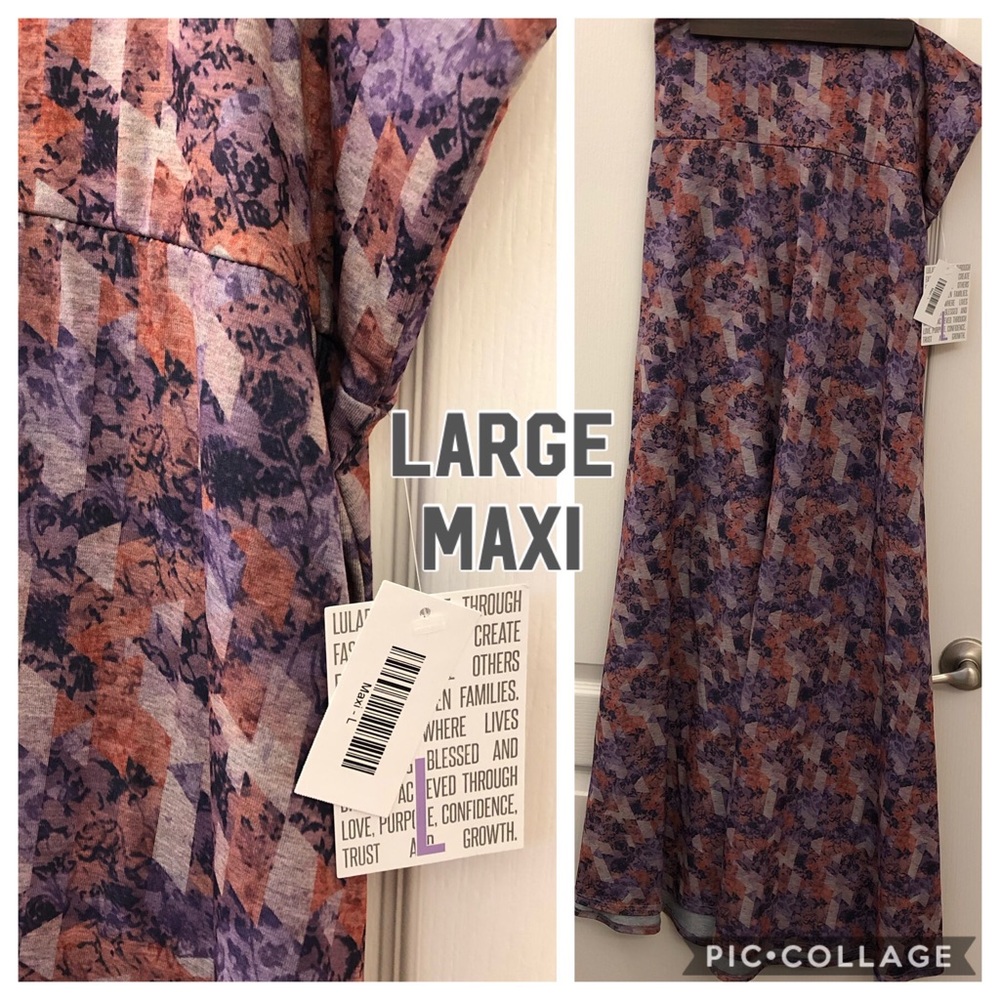 NWT LulaRoe Large Maxi skirt